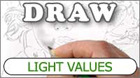 Drawing light values with graphite pencil