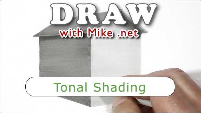 Tonal Shading - flat and gradated shading following the perspective of the subject - and blending of the result