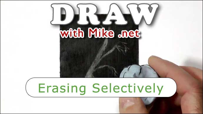 Erasing Selectively - cutting shapes into existing drawing.