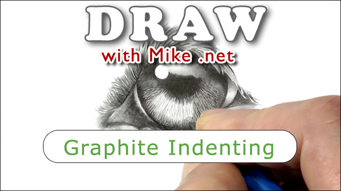 Graphite Indenting - Indenting with a hard grade pencil to your paper in pencil drawing with all the benefits and problems explained.