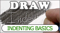 Indenting Basics - All the basic techniques of intending directly to your paper in pencil drawing