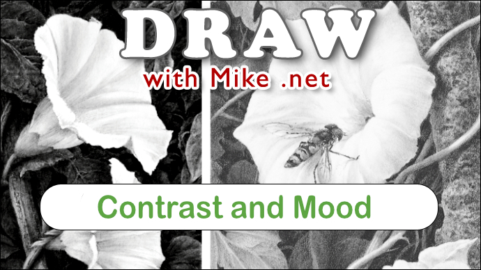 Creating contrast and mood in drawing