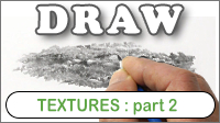 Ways to create textures from te imagination in drawing, and depending less on references