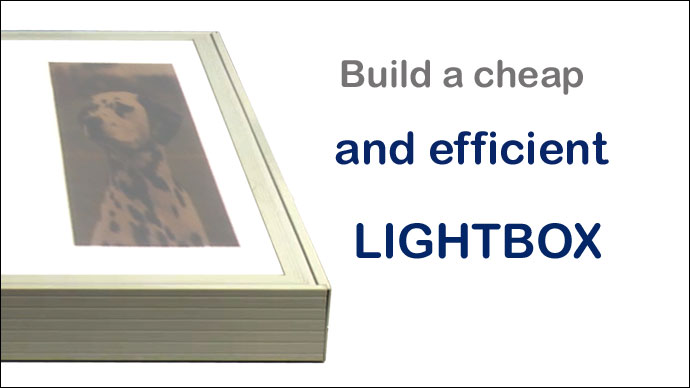 Build an efficint and relatively cheap lightbox from a suspended ceiling light panel
