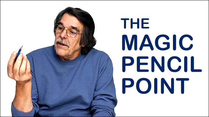 The magical chisel pencil point