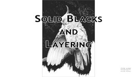 Creating intense black in drawing using multiple layers