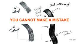You cannot make a mistake in your drawing - really, you can't