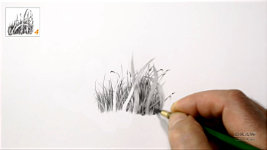 Method 3: demonstration of drawing grass