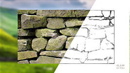 Creating the guideline drawing from the chosen section of wall