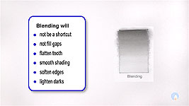 Blending pencil compared to Layering