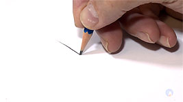 The 3-step approach to drawing tapered pencil lines