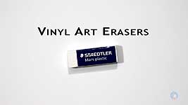 Plastic Art Erasers - erasers made for removing graphite from pencil drawings