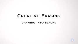Creative erasing in graphite pencil drawing