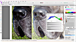 Mike explains how he uses and combines two differently enhanced photos for the best drawing result