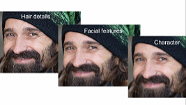 Demonstration: creating three useful reference photos from a single soft-focus one