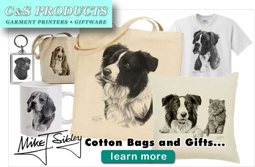 Mike Sibley cotton bags, cushions and many gift items by C&S Products