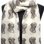 scarf with Border Terrier dog on womens fashion printed shawl wrap mike sibley 