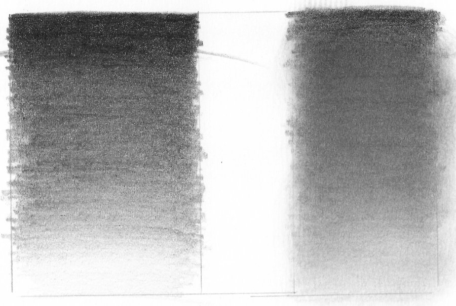 Layering and Burnishing in a graphite pencil drawing