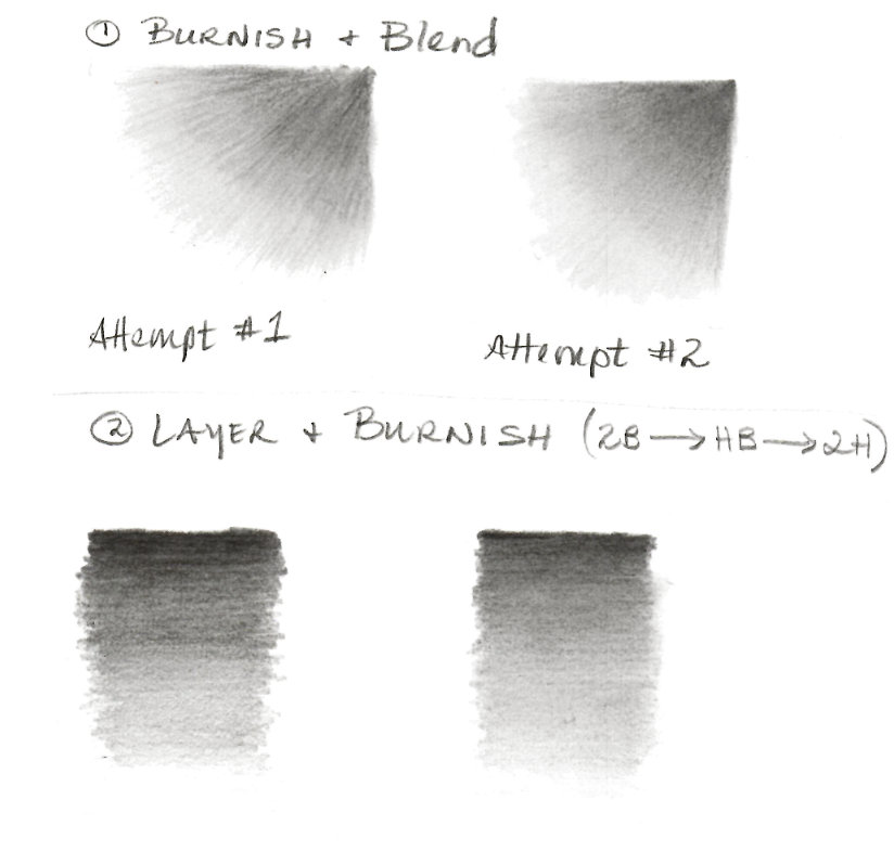 Experiments with pencil shading and layering