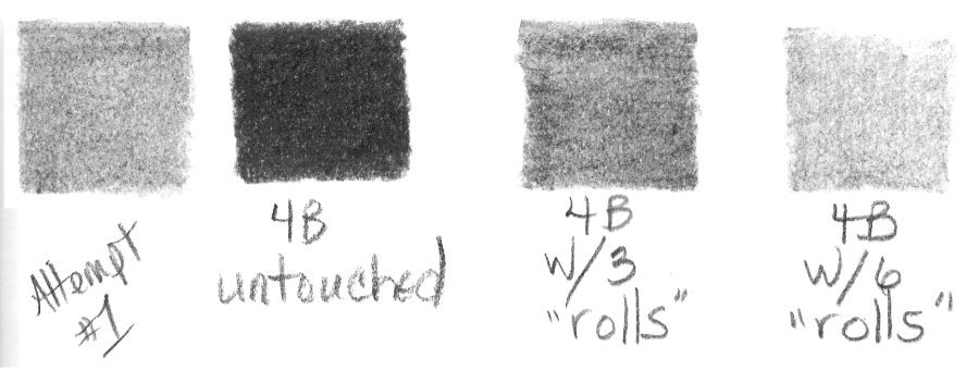 erasing a patch of pencil shading