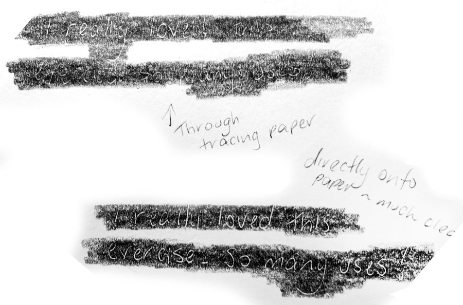 Exercise: Indenting through a sheet of tissue or similar